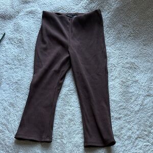 Fashion Nova Brown Ribbed Leggings